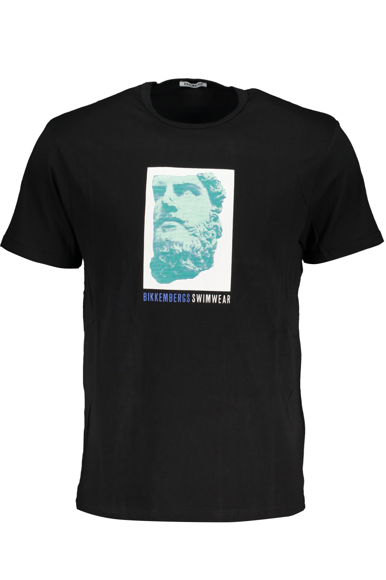 BIKKEMBERGS GREEN MEN'S SHORT SLEEVE T-SHIRT