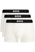 BOSS MEN'S WHITE BOXER