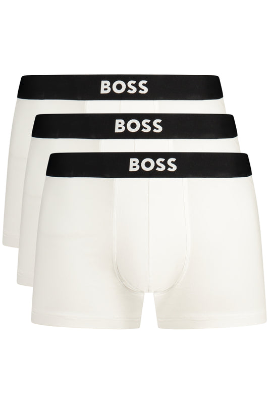 BOSS MEN'S WHITE BOXER