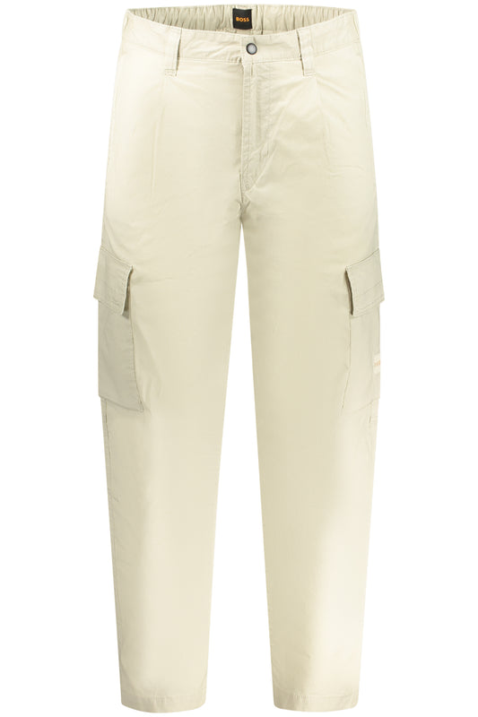 BOSS MEN'S TROUSERS BEIGE