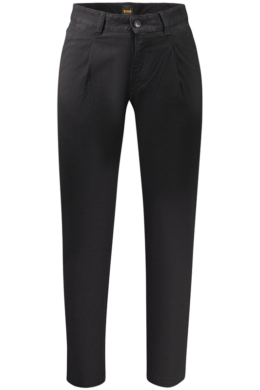 BOSS MEN'S BLACK TROUSERS