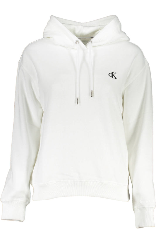 CALVIN KLEIN WOMEN'S ZIPLESS SWEATSHIRT WHITE