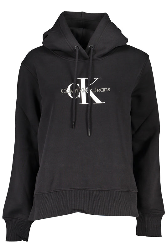 CALVIN KLEIN WOMEN'S ZIPLESS SWEATSHIRT BLACK