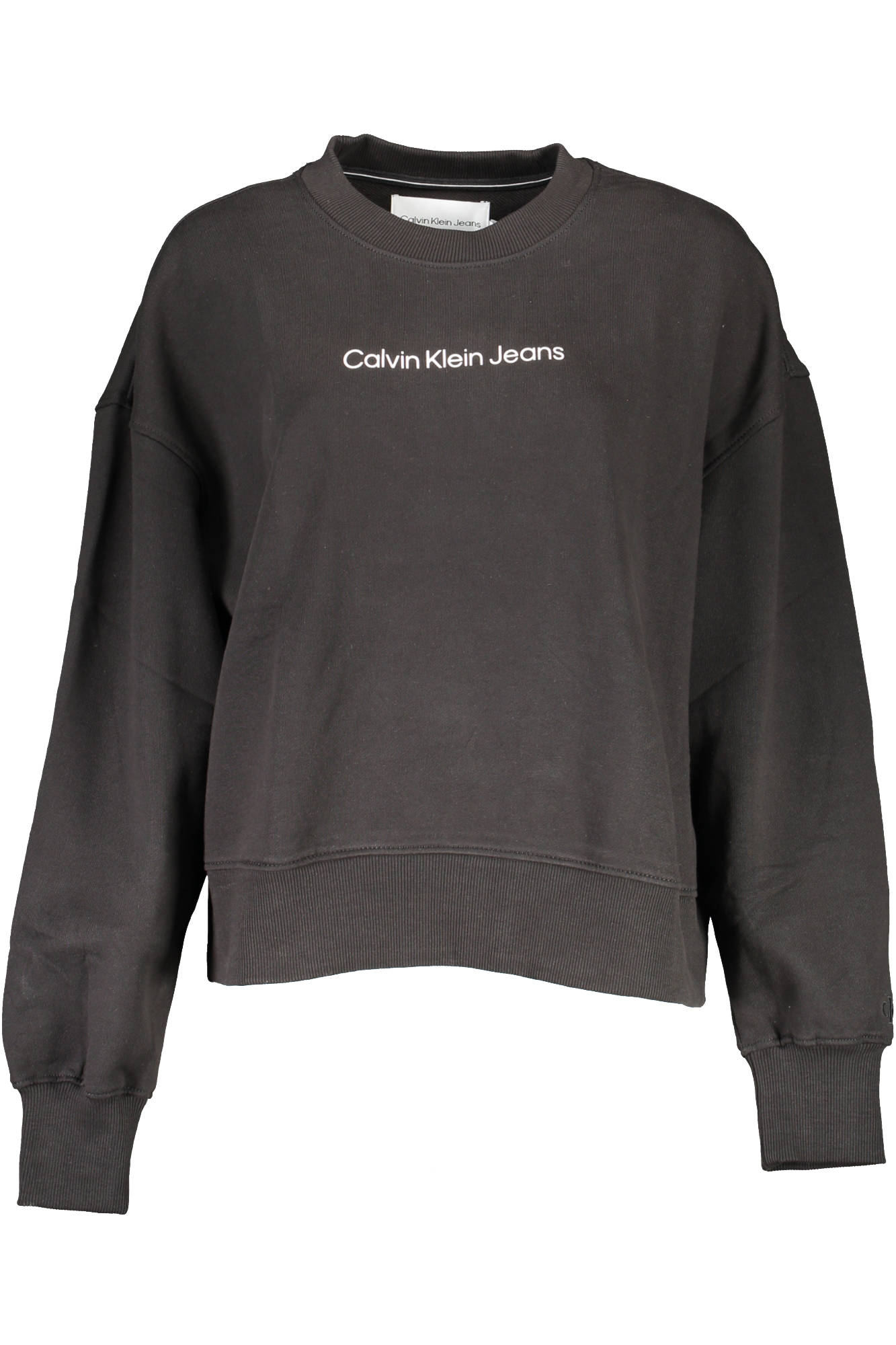 CALVIN KLEIN WOMEN'S ZIPLESS SWEATSHIRT BLACK