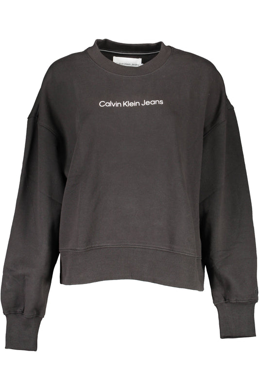 CALVIN KLEIN WOMEN'S ZIPLESS SWEATSHIRT BLACK