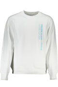 CALVIN KLEIN MEN'S WHITE ZIPLESS SWEATSHIRT