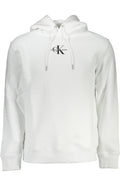 CALVIN KLEIN MEN'S WHITE ZIPLESS SWEATSHIRT