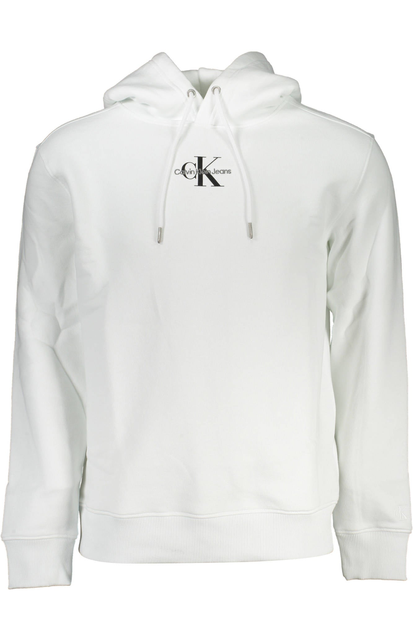 CALVIN KLEIN MEN'S WHITE ZIPLESS SWEATSHIRT