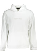 CALVIN KLEIN WHITE MEN'S SWEATSHIRT WITHOUT ZIP
