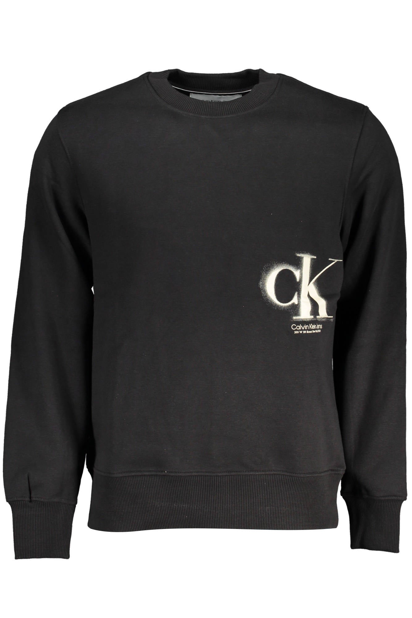 CALVIN KLEIN SWEATSHIRT WITHOUT ZIP BLACK MAN