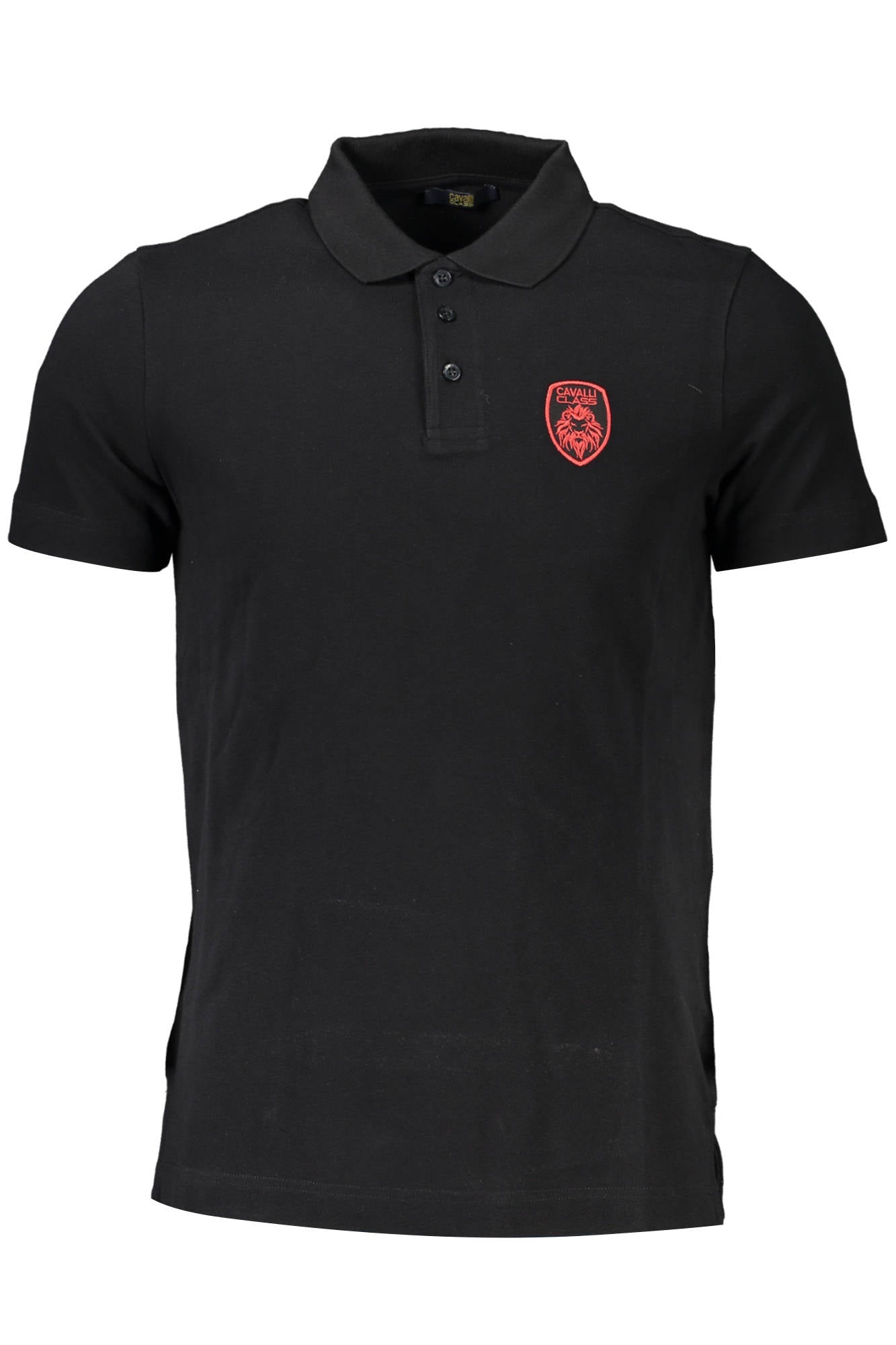 CAVALLI CLASS POLO SHORT SLEEVE MEN BLACK