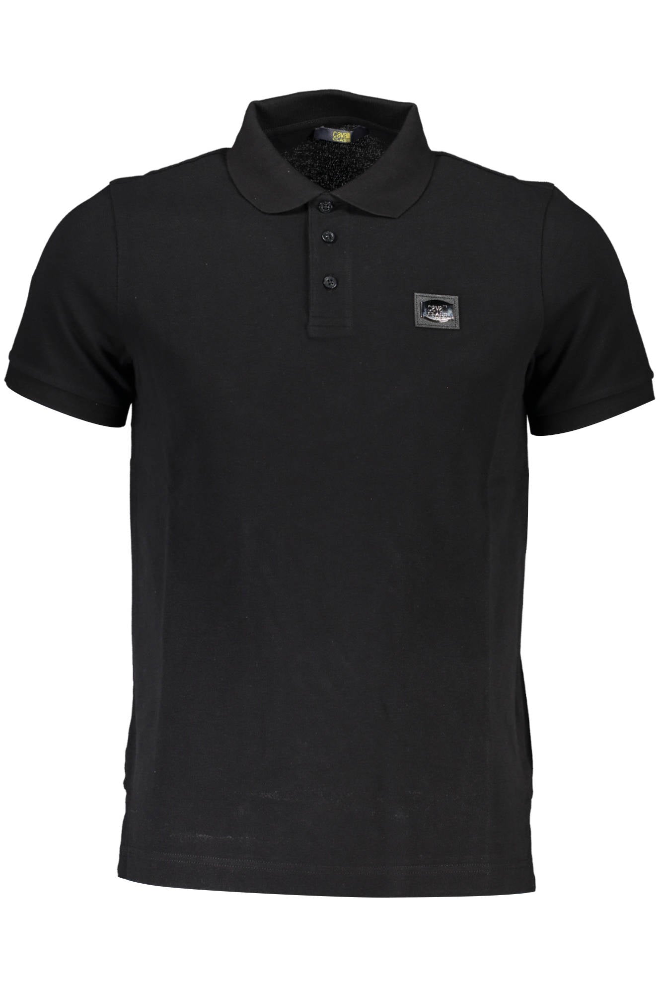 CAVALLI CLASS POLO SHORT SLEEVE MEN BLACK