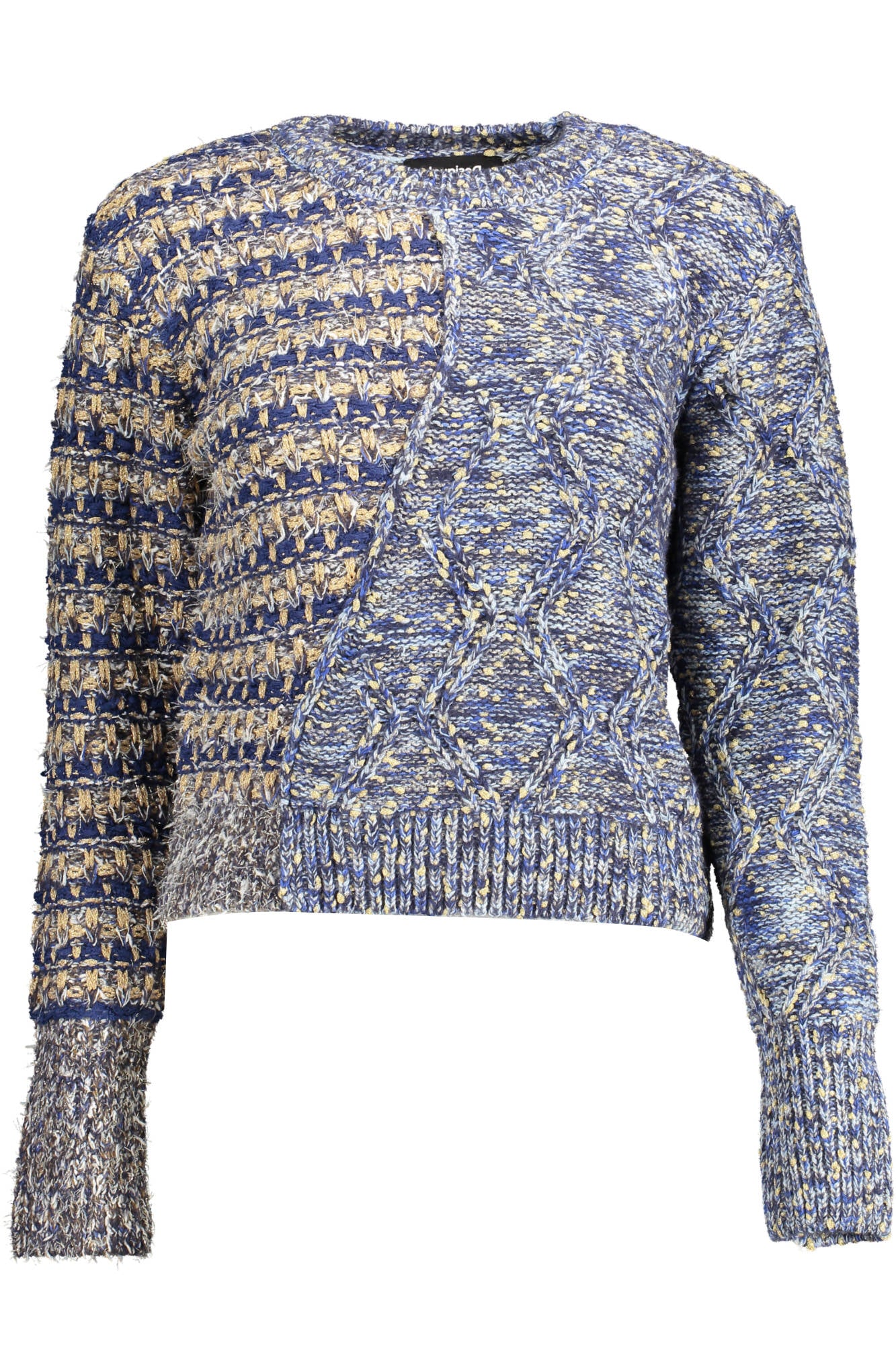 DESIGUAL WOMEN'S BLUE SWEATER