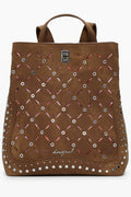 DESIGUAL WOMEN'S BROWN BACKPACK