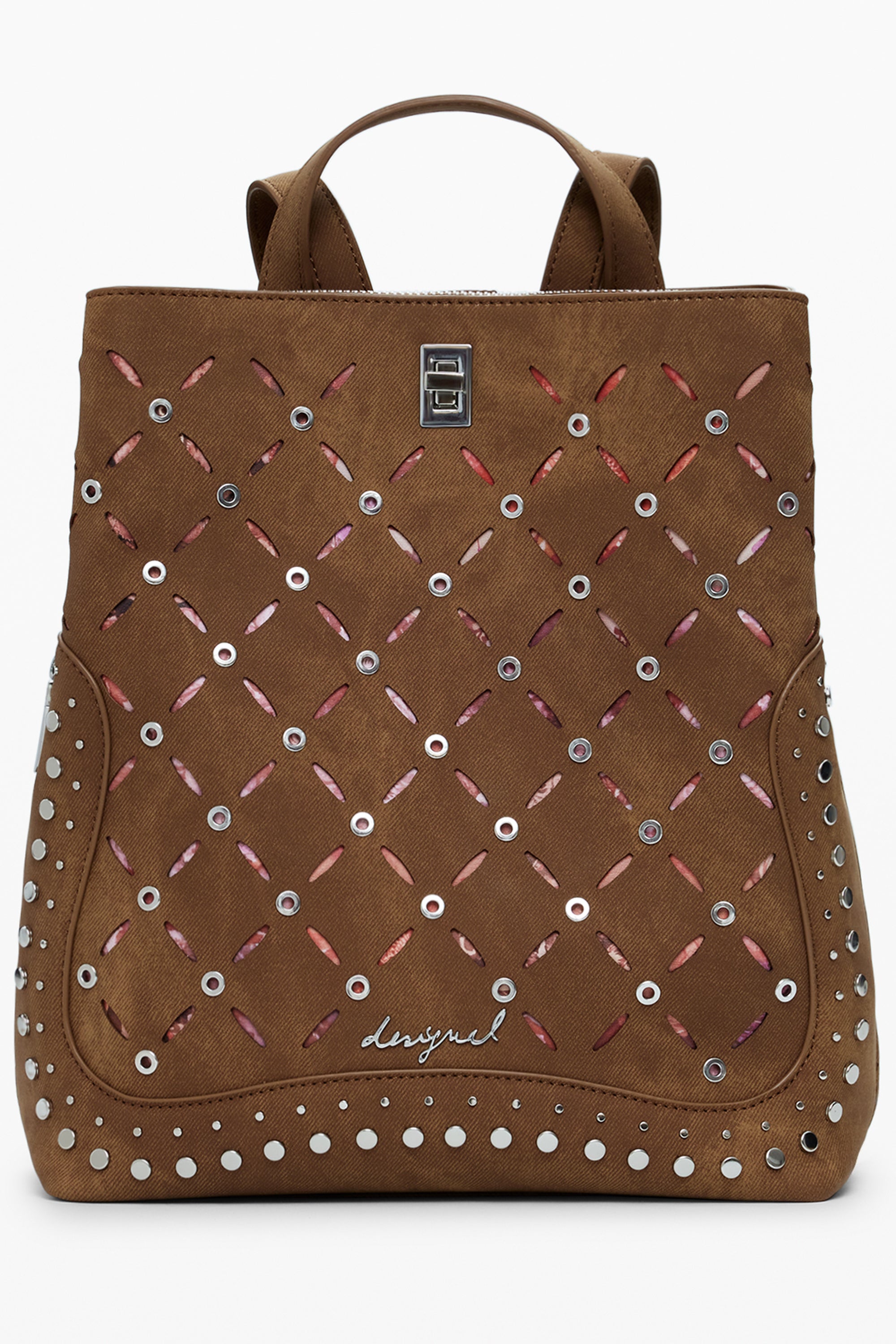 DESIGUAL WOMEN'S BROWN BACKPACK