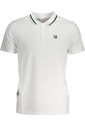 FILA MEN'S WHITE SHORT SLEEVED POLO SHIRT
