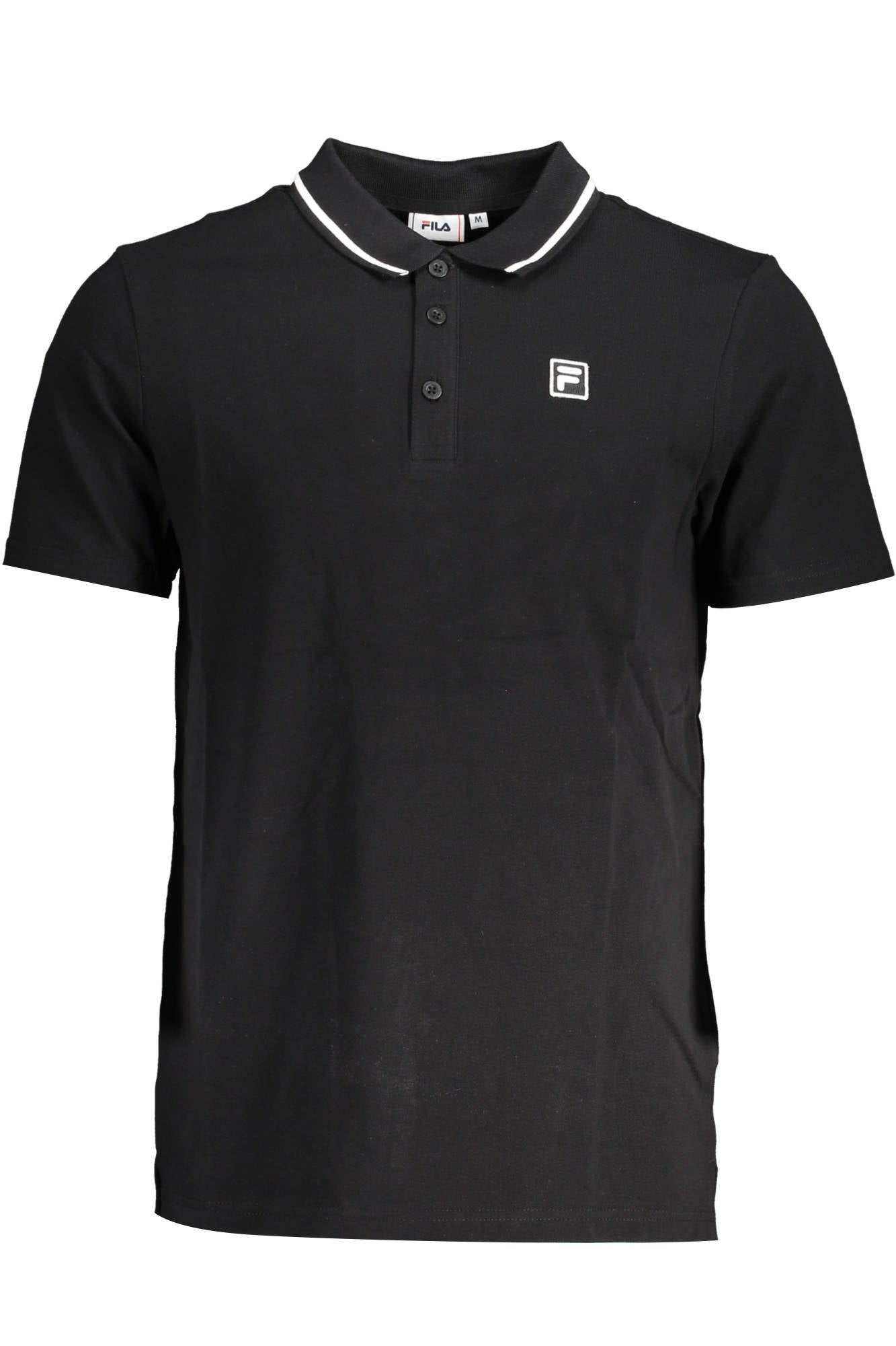 FILA MEN'S BLACK SHORT SLEEVED POLO SHIRT