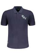 GIAN MARCO VENTURI MEN'S SHORT SLEEVED POLO SHIRT BLUE