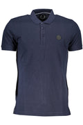 GIAN MARCO VENTURI MEN'S SHORT SLEEVE POLO BLUE
