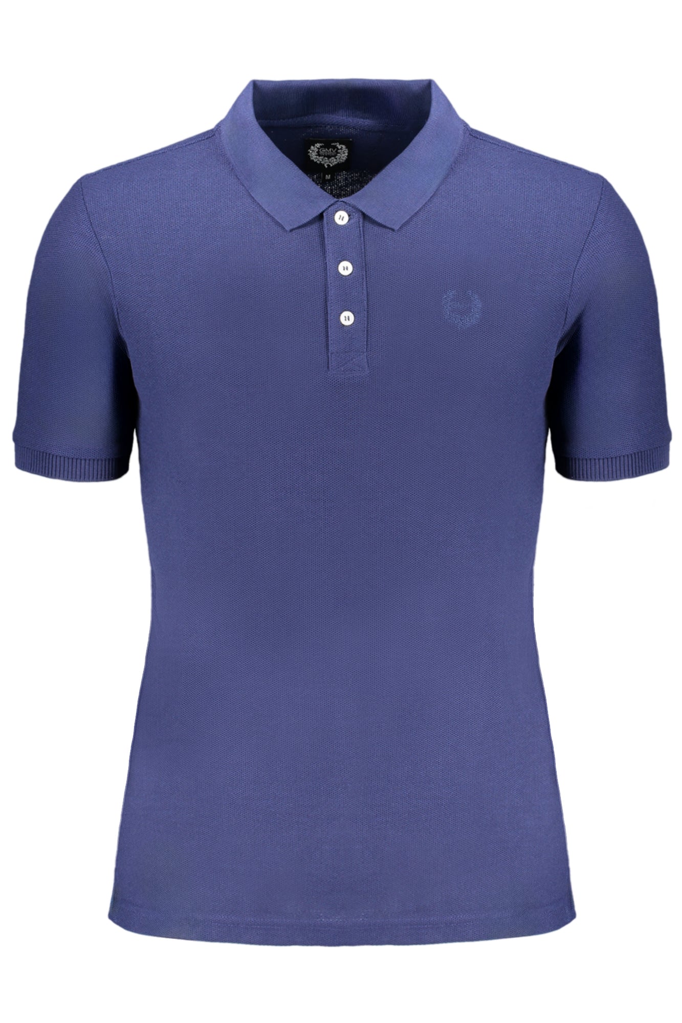 GIAN MARCO VENTURI MEN'S SHORT SLEEVED POLO SHIRT BLUE