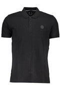 GIAN MARCO VENTURI MEN'S SHORT SLEEVE POLO BLACK
