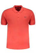 GIAN MARCO VENTURI MEN'S RED SHORT SLEEVED POLO SHIRT