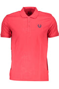 GIAN MARCO VENTURI MEN'S SHORT SLEEVE POLO SHIRT RED