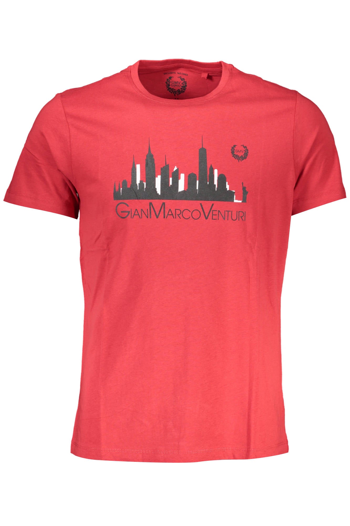 GIAN MARCO VENTURI MEN'S SHORT SLEEVED T-SHIRT BLUE