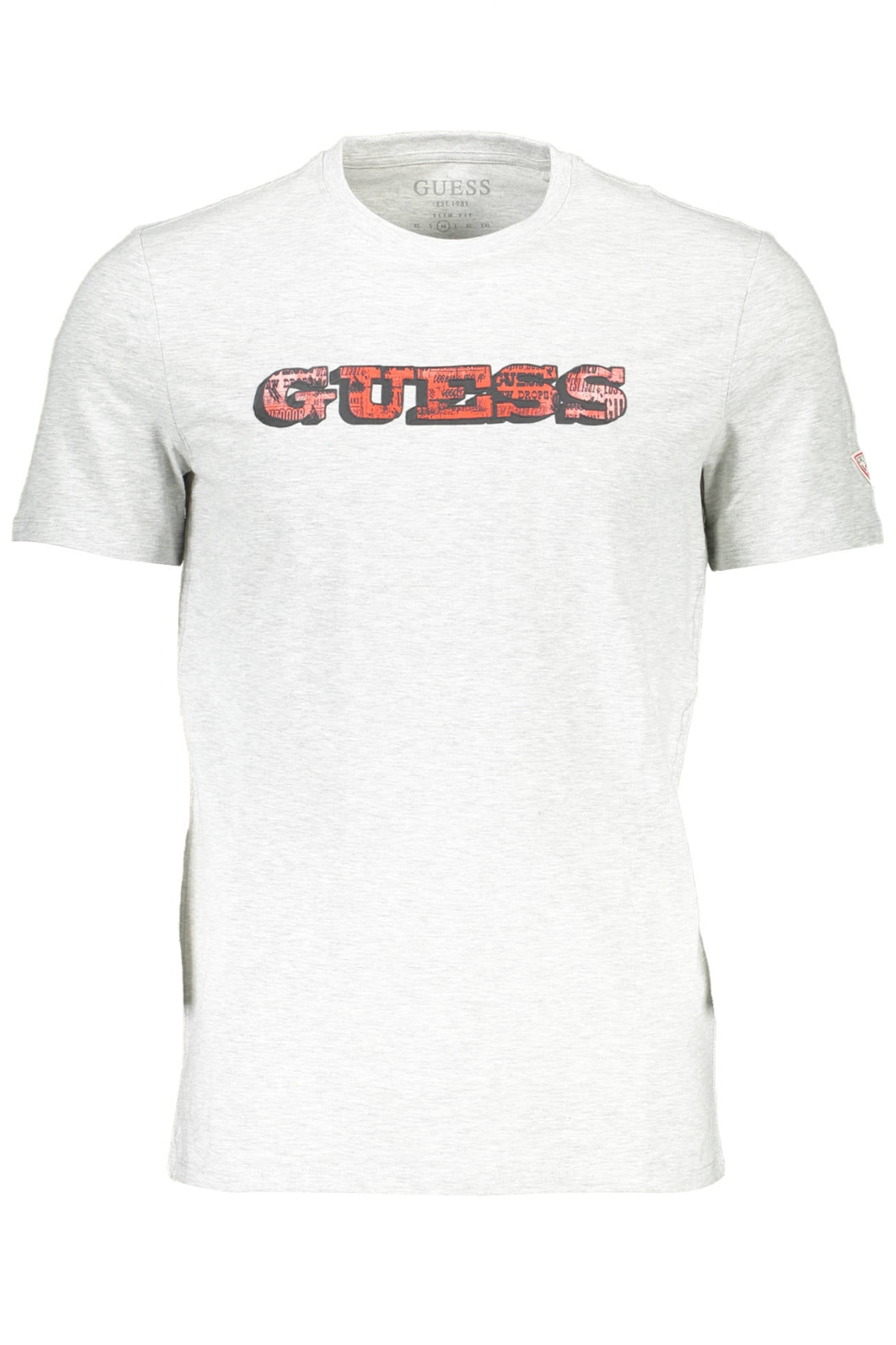 GUESS JEANS MEN'S SHORT SLEEVE T-SHIRT GRAY