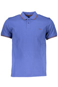 HARMONT &amp; BLAINE MEN'S SHORT SLEEVED POLO SHIRT BLUE