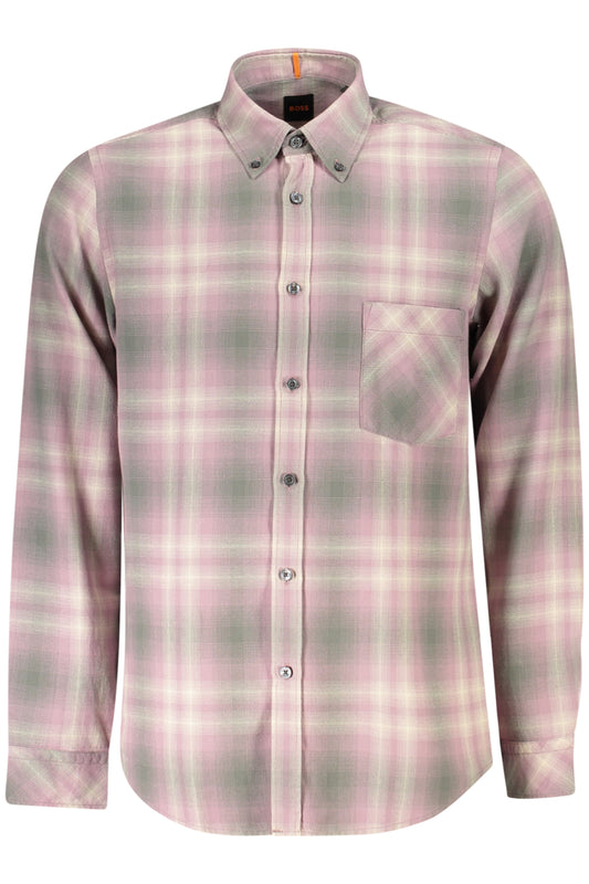 HUGO BOSS LONG SLEEVE SHIRT MEN PINK
