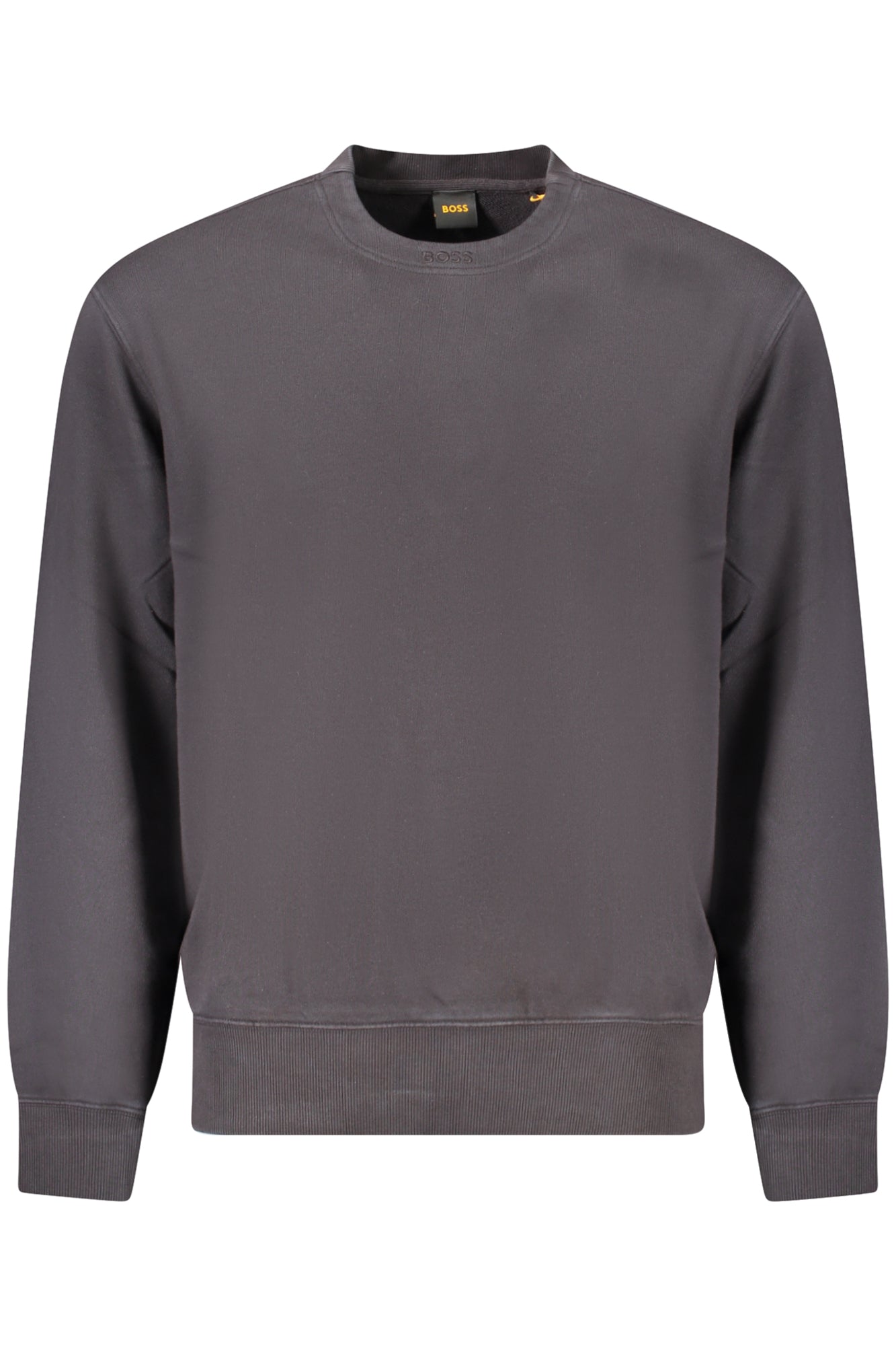 HUGO BOSS MEN'S BLACK ZIP-UP SWEATSHIRT