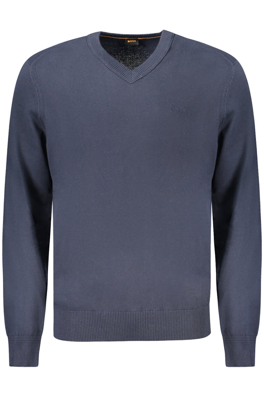 HUGO BOSS MEN'S SWEATER BLUE