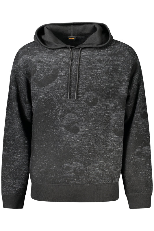 HUGO BOSS MEN'S BLACK SWEATER