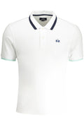 LA MARTINA MEN'S WHITE SHORT SLEEVED POLO SHIRT