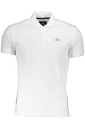 LA MARTINA MEN'S WHITE SHORT SLEEVED POLO SHIRT