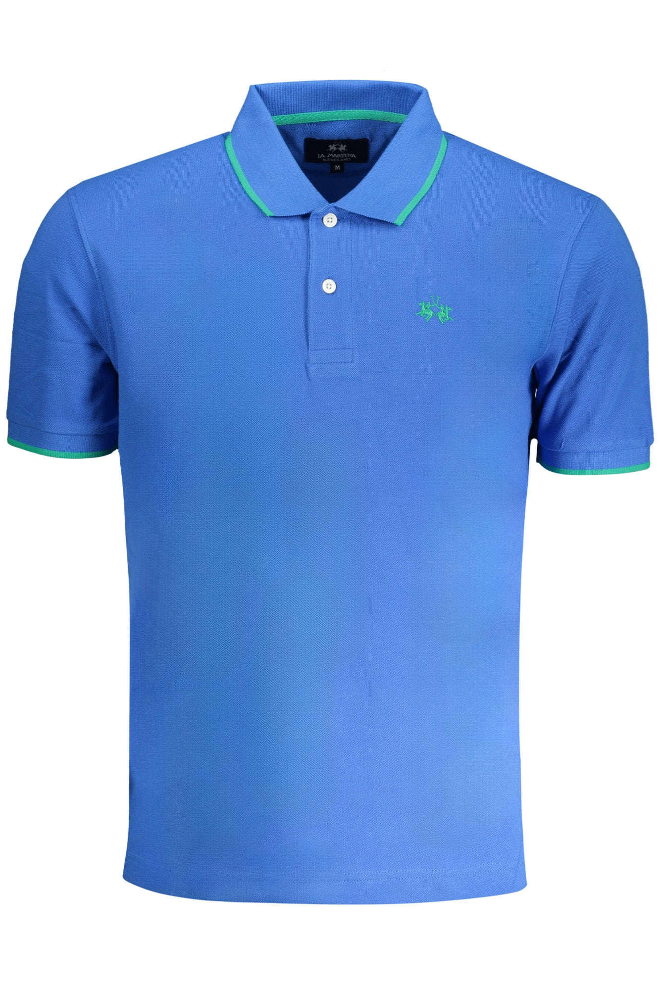 LA MARTINA MEN'S BLUE SHORT SLEEVED POLO SHIRT