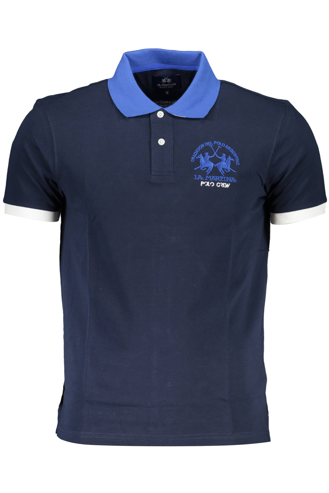 LA MARTINA MEN'S SHORT SLEEVE POLO BLUE