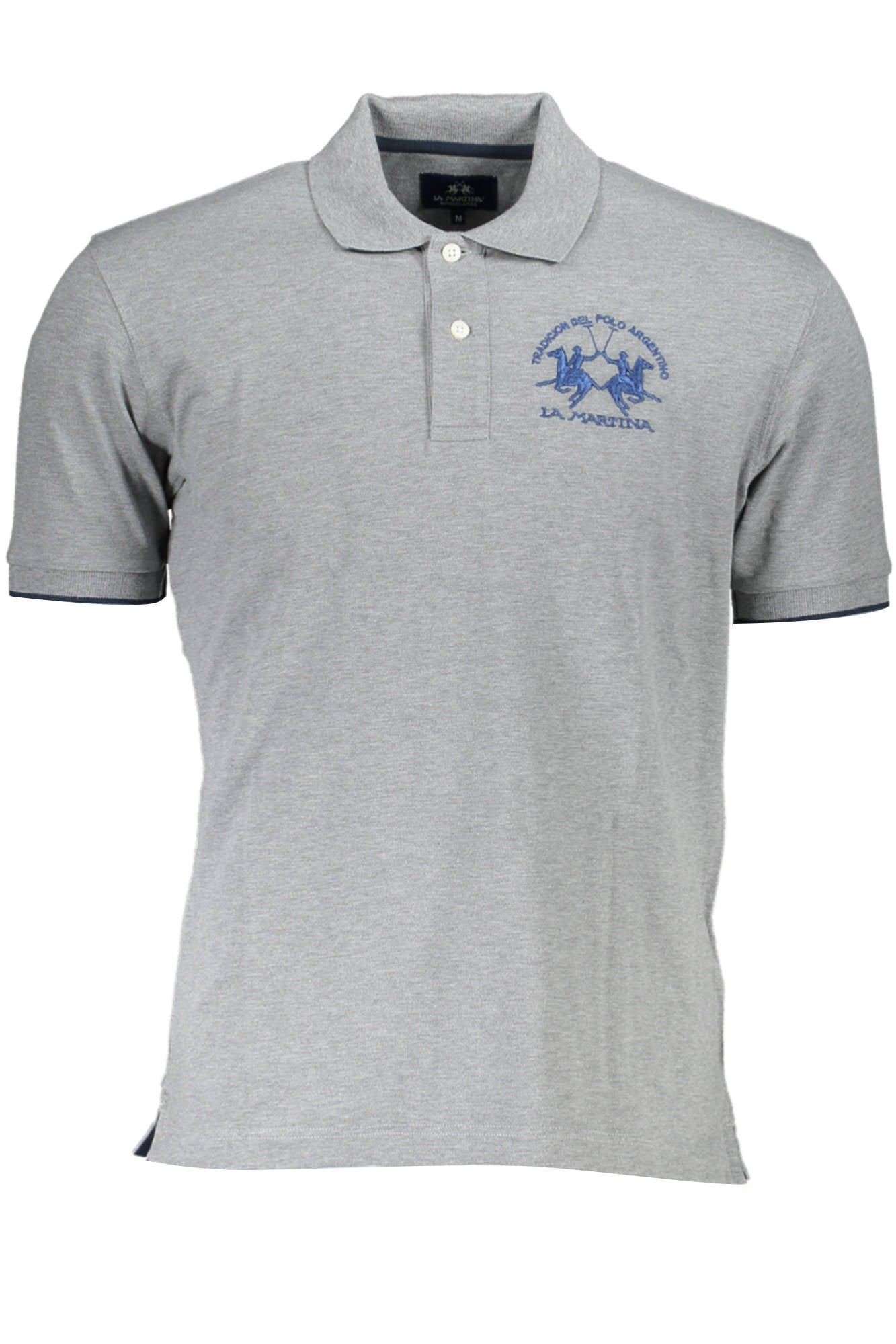 LA MARTINA MEN'S SHORT SLEEVE POLO GREY