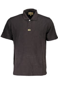 LA MARTINA MEN'S BLACK SHORT SLEEVED POLO SHIRT