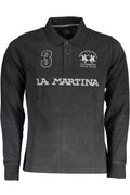 LA MARTINA POLO LONG SLEEVE MAN BLACK