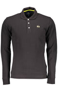 LA MARTINA MEN'S BLACK LONG SLEEVE POLO SHIRT