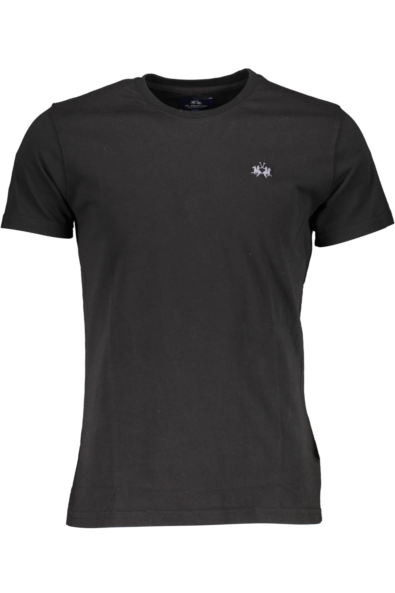 LA MARTINA MEN'S SHORT SLEEVE T-SHIRT BLACK