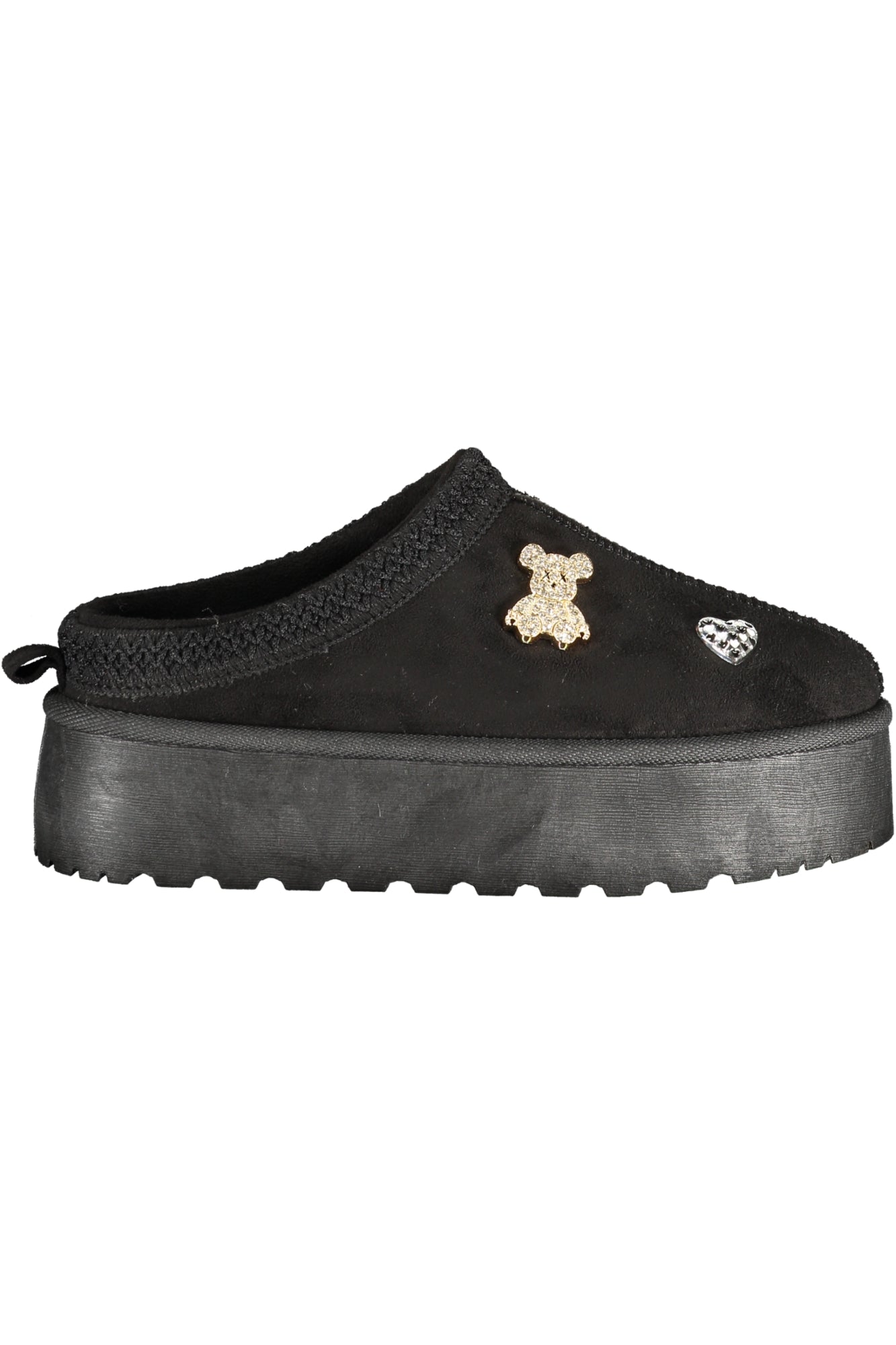 LAURA BIAGIOTTI WOMEN'S BLACK WINTER CLOG FOOTWEAR