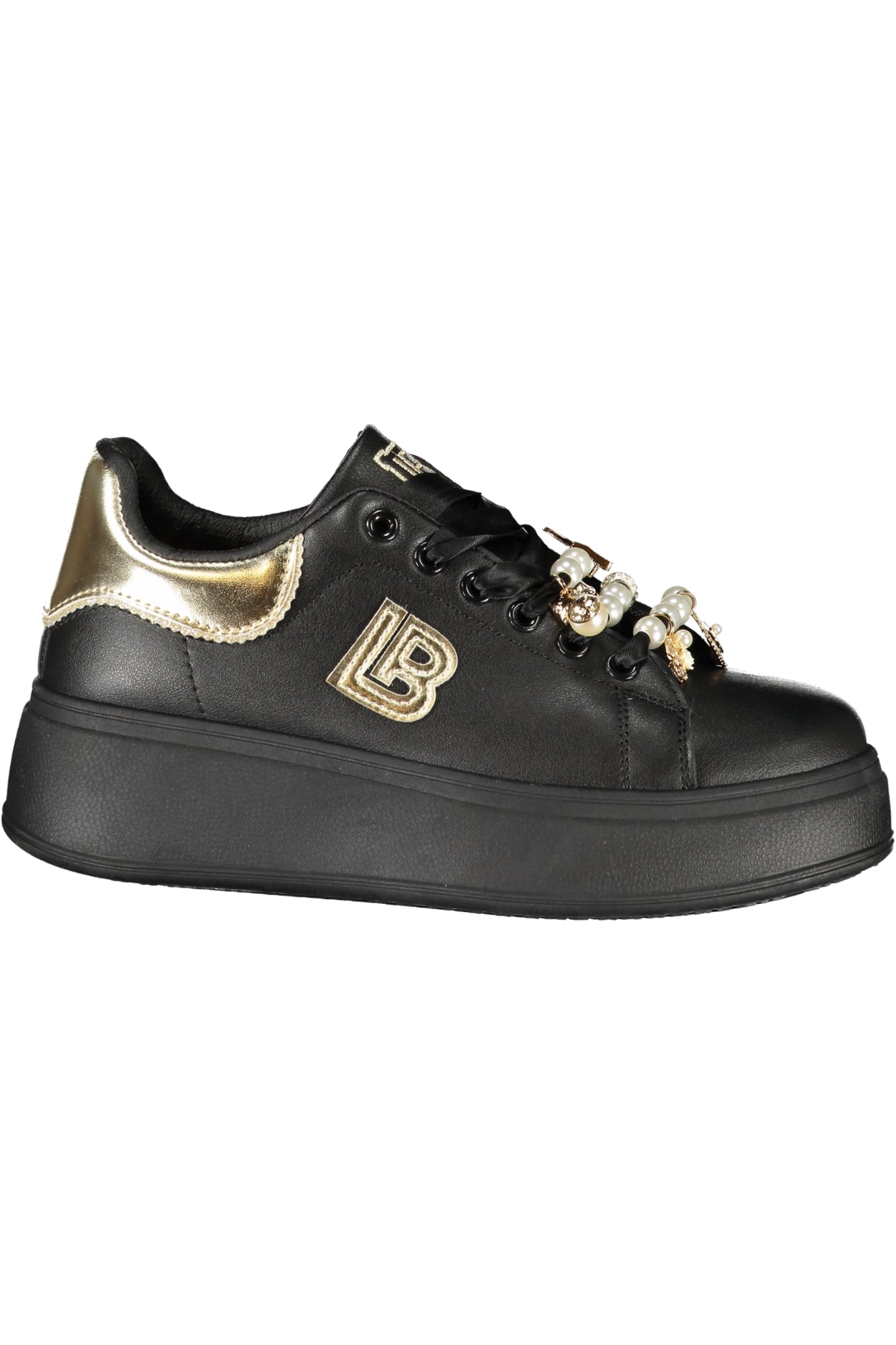 LAURA BIAGIOTTI WOMEN'S BLACK SPORTS SHOES