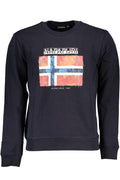 NAPAPIJRI MEN'S BLUE ZIPLESS SWEATSHIRT