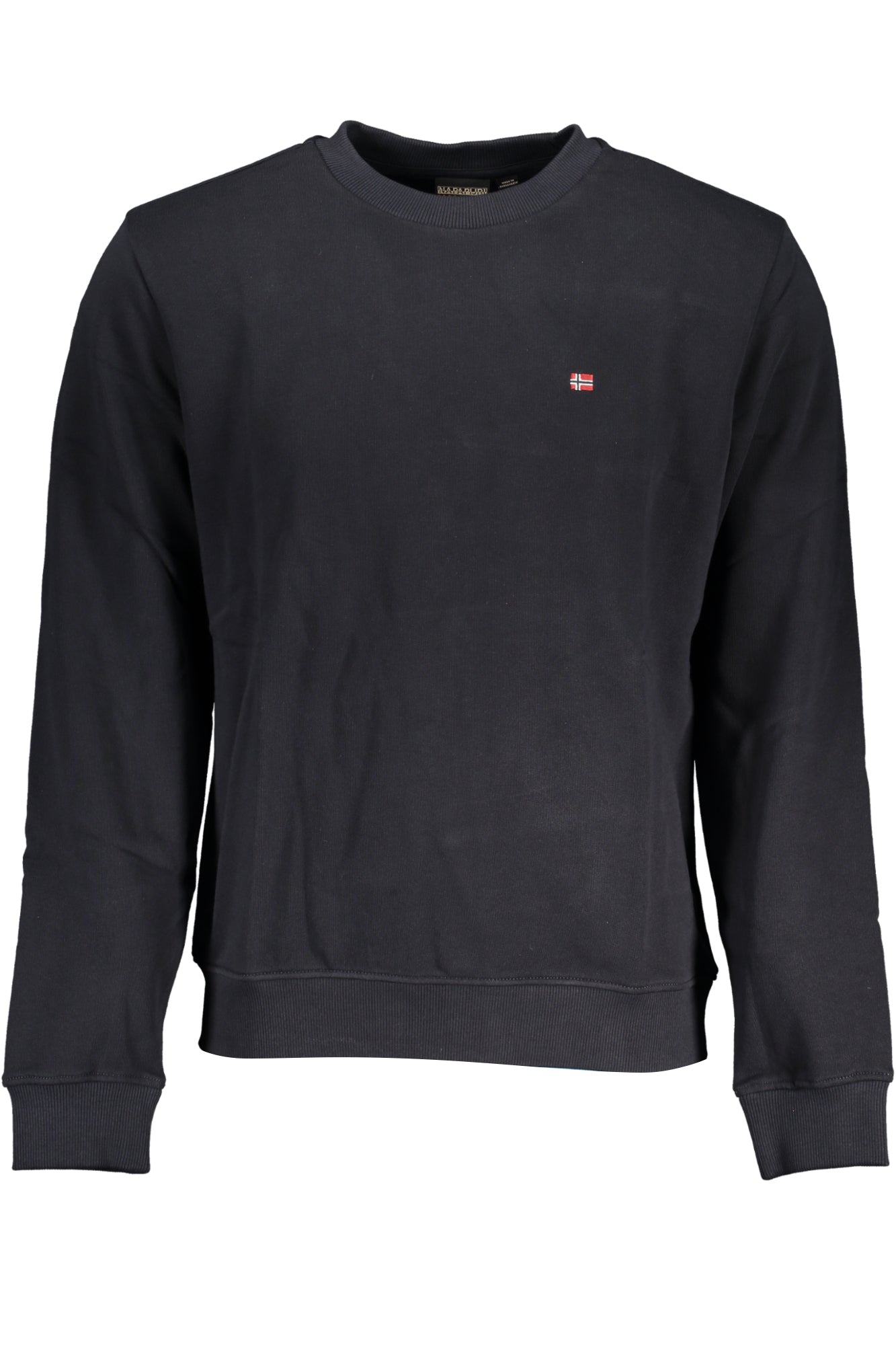 NAPAPIJRI MEN'S BLACK ZIPLESS SWEATSHIRT