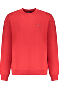 NAPAPIJRI RED MEN'S ZIP-LESS SWEATSHIRT
