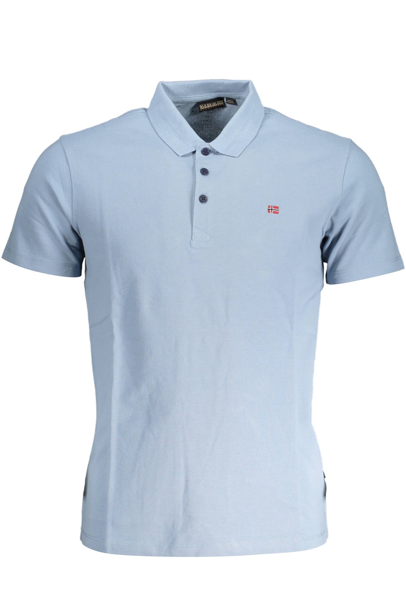 NAPAPIJRI POLO SHORT SLEEVE MAN LIGHT BLUE
