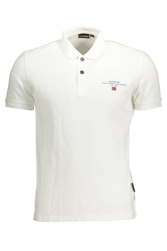 NAPAPIJRI POLO SHORT SLEEVES MEN WHITE